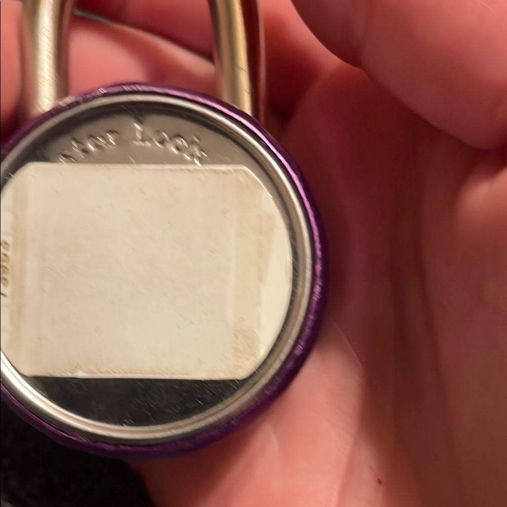 Vibrant Purple Combination Lock - Picture 3 of 3